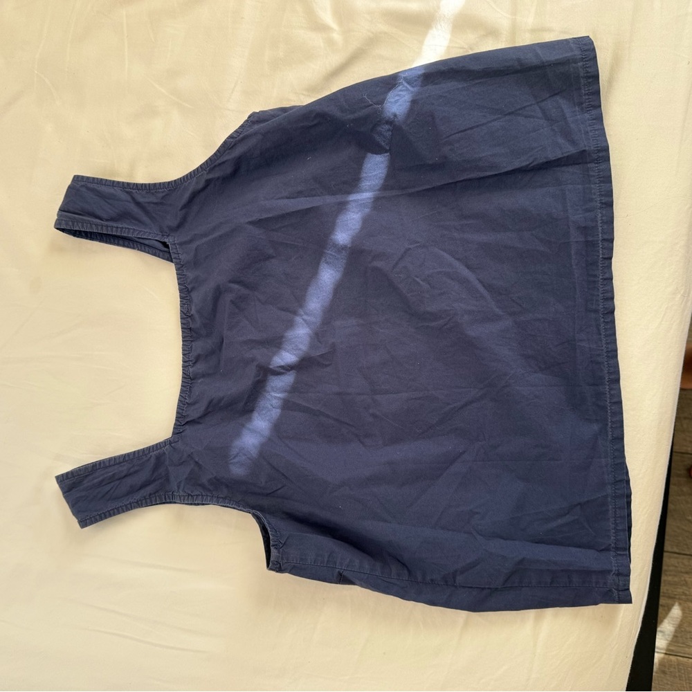 Blue Button-Front Tank Top - Picture 2 of 2